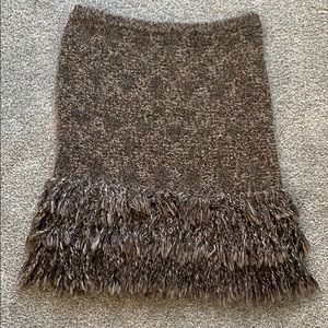 Fringe Sweater skirt